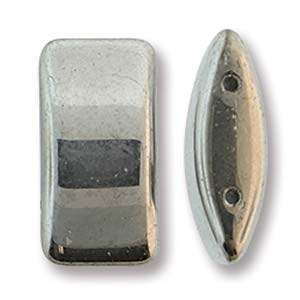 Trägerperle für Peyote Technik 17x9mm 2-loch 15 Stück