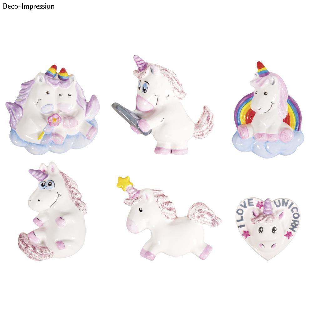 Gießform Einhorn Einhorn Gießform 6 Einhörner 6-10cm
