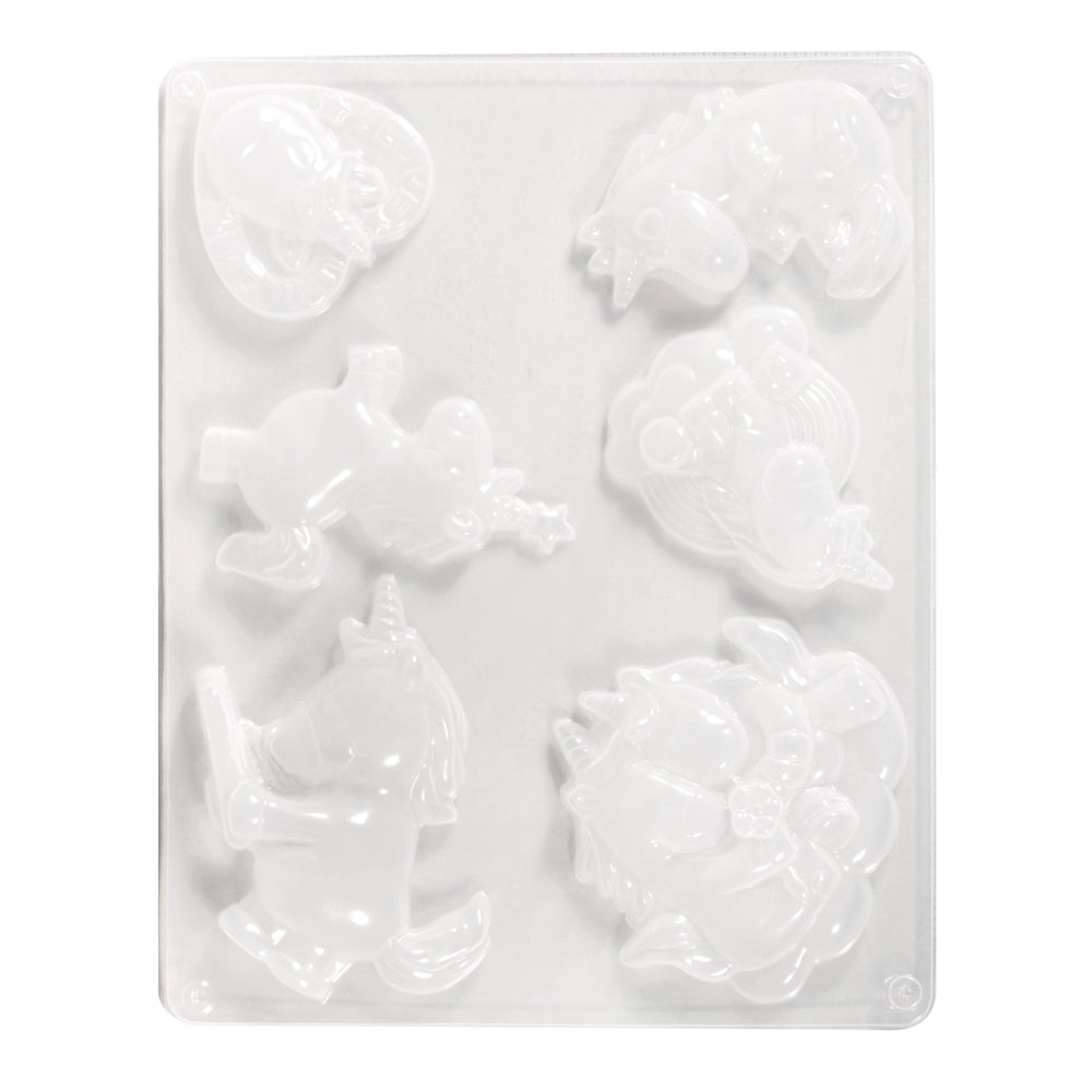 Gießform Einhorn Einhorn Gießform 6 Einhörner 6-10cm