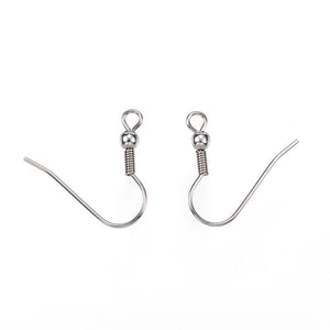 Ohrhaken Edelstahl 304 21x3mm Pin 0,8mm 10 Stück