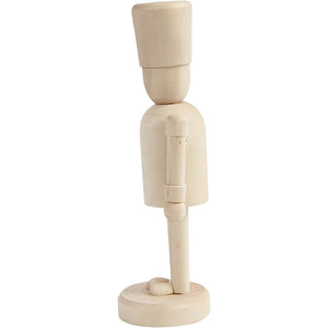 Holzfigur Nussknacker roh