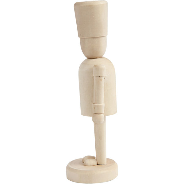Holzfigur Nussknacker roh