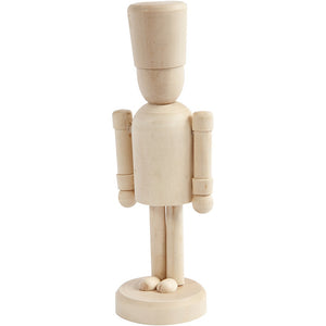 Holzfigur Nussknacker roh