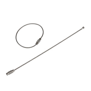 Schlüsselring Edelstahldraht mit Drehverschluss 50 Stk.