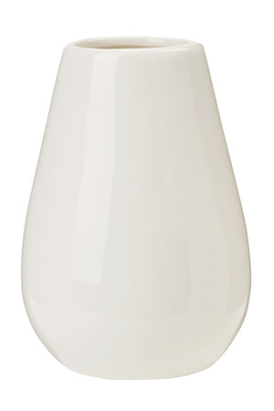 Porzellanvase tropfenförmig weiß 8cm