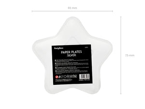 Pappteller Stern Pappteller Stern 23cm 6 Stück