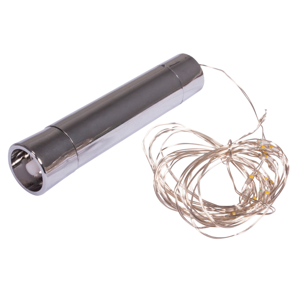 LED Mini Lichterkette mit Draht warmweiss 20 Lichter