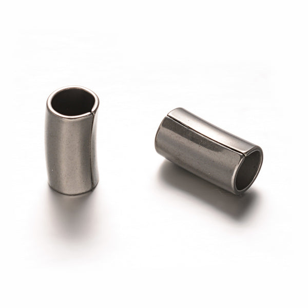 Edelstahl 304 Röhrenperle 15x8mm, Lochbohrung 6,5mm 1 Stück