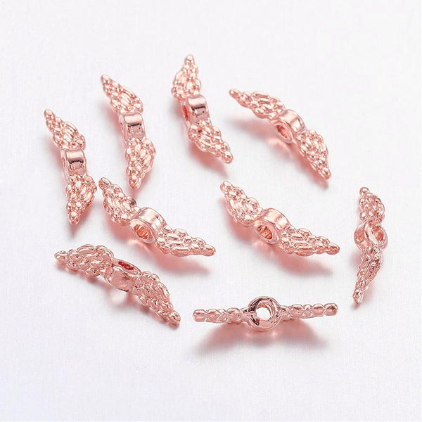 Micro Engelflügel aus Metall 12x3mm 20 Stück/Btl