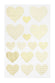 Sticker Herzen gold 2 Blatt Stickerbogen