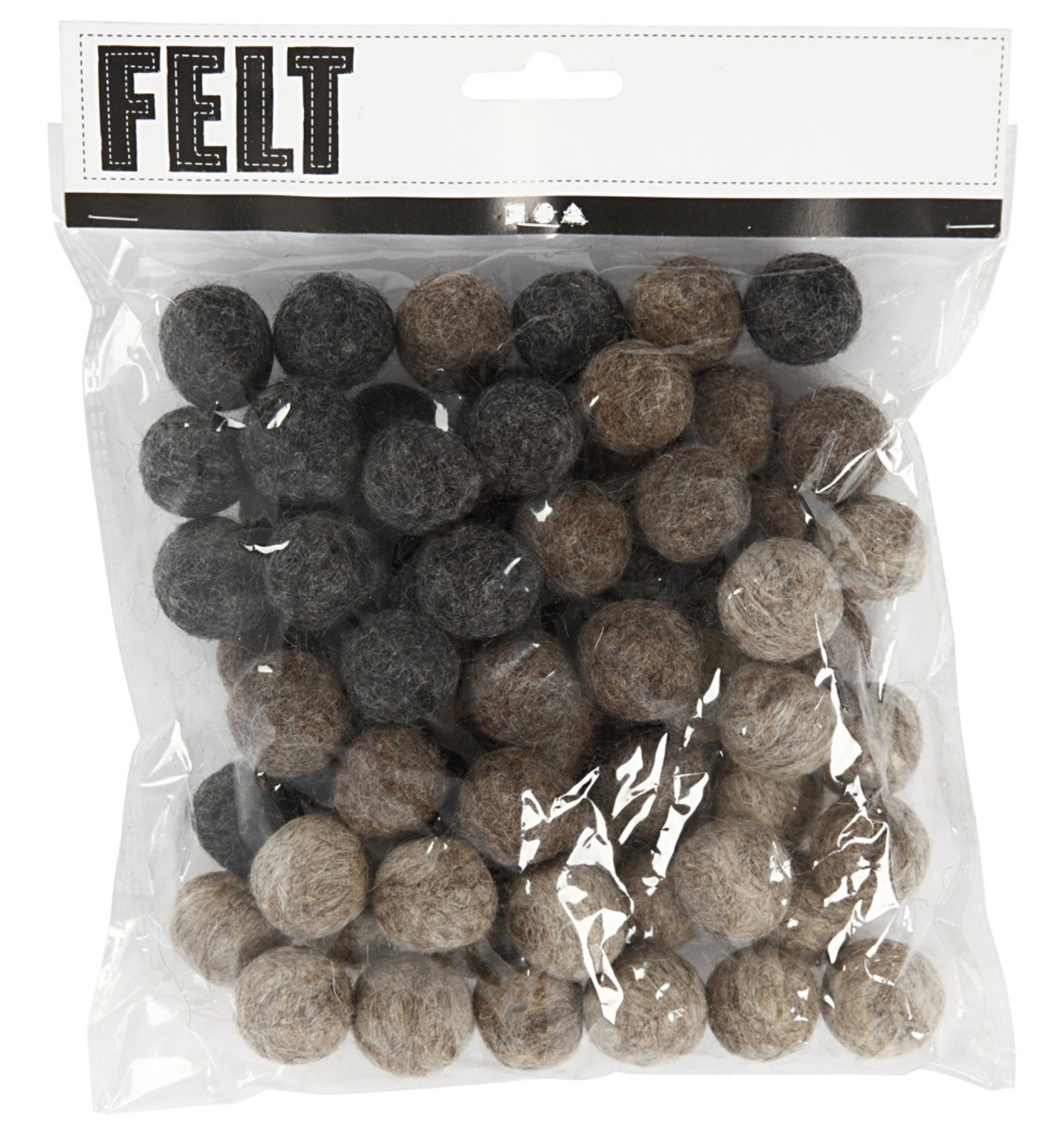 Filzkugeln bunt gemischt 20mm 64 Stück