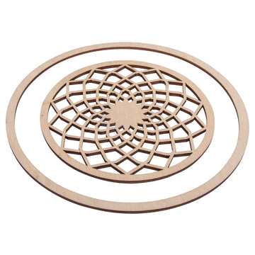 Holzscheibe Traum filigran 13cm 18cm Holz-Traumfänger Holzmandala