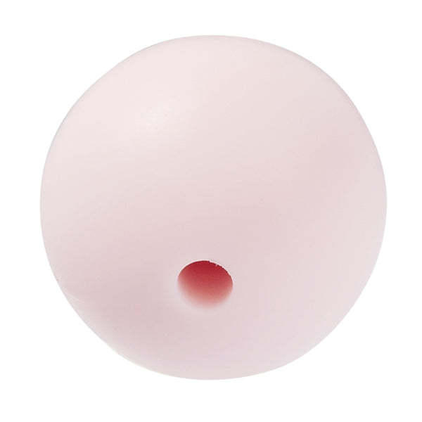 Schnulli-Silikon Perle rund 15mm 4 Stück