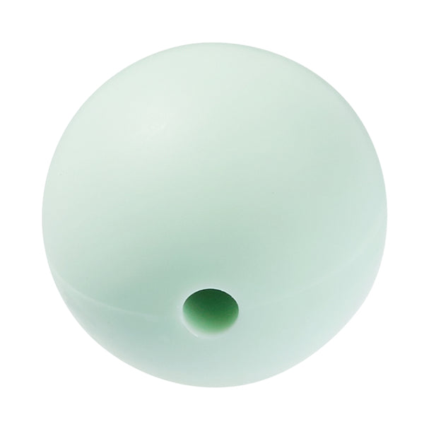 Schnulli-Silikon Perle rund 15mm 4 Stück