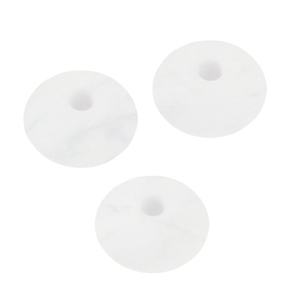 Schnulli-Silikon Schnullerketten-Perle Linse 12mm 6 Stück