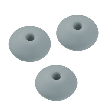 Schnulli-Silikon Schnullerketten-Perle Linse 12mm 6 Stück