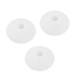 Schnulli-Silikon Schnullerketten-Perle Linse 12mm 6 Stück