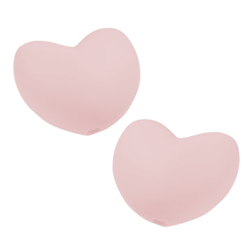 Schnulli-Silikon Schnullerketten-Perle Herz lebensmittelecht 20mm 3 Stück