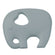 Schnulli-Silikon Elefant Beißring Zahnungshilfe 80mm