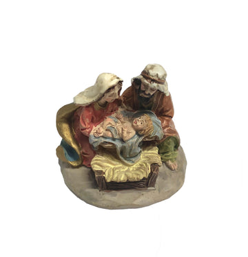 Miniatur-Krippenblock heilige Familie