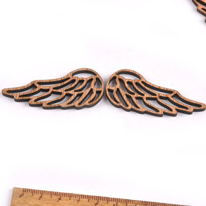 Engelsflügel Holz 23x56mm Lasercut 10 Stück