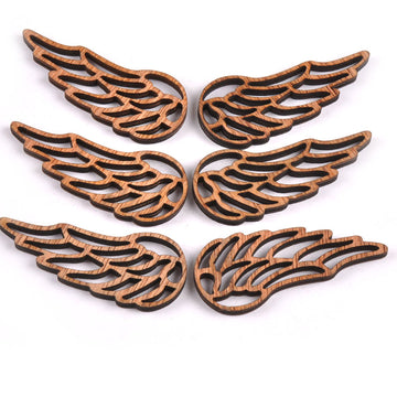 Engelsflügel Holz 23x56mm Lasercut 10 Stück