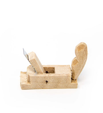 Hobel aus Holz mit Metallsplint Krippenzubehör 2,6cm