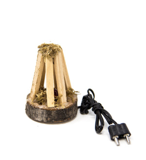 Lagerfeuer Scheiterhaufen beleuchtet mit Stecker 5cm