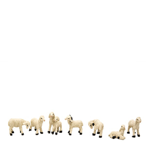 Schafe Miniaturtiere Set 7 Figuren