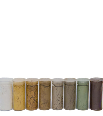 Pulverfarben Krippenbau (Mix 1) Farbpigment Verwitterungsfarben 8x10ml
