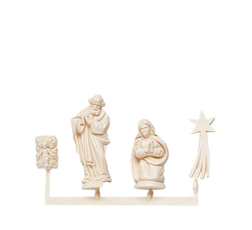 Krippenfiguren zum Selberbemalen weiß Kunststoff