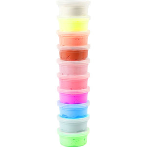 Silk Clay Modelliermasse lufttrocknend Neon Mix 10 x 40g