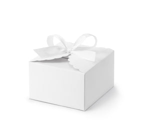Elegante Geschenkbox Geschenkebox weix 10 Stück 8x7,5x4,5cm