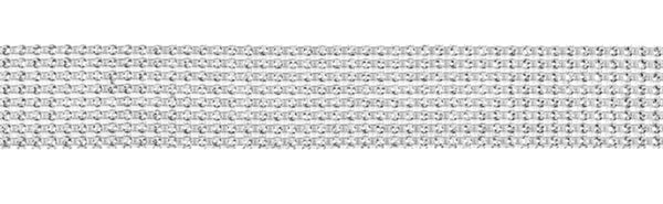 Strass-Band silbern 4x900cm