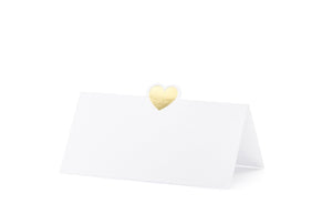 Platzkarten mit Herz Platzkarten Herz 10x5cm 10 Stück