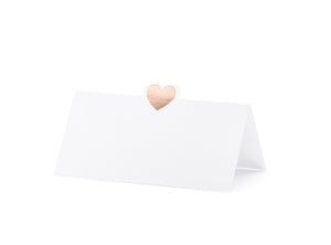 Platzkarten mit Herz Platzkarten Herz 10x5cm 10 Stück