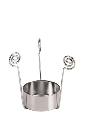 Teelichthalter Metall für Glas silberfarben 2 Stück