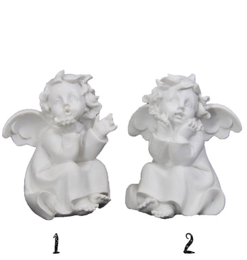 Engel sitzend weiß 11cm 1 Stück