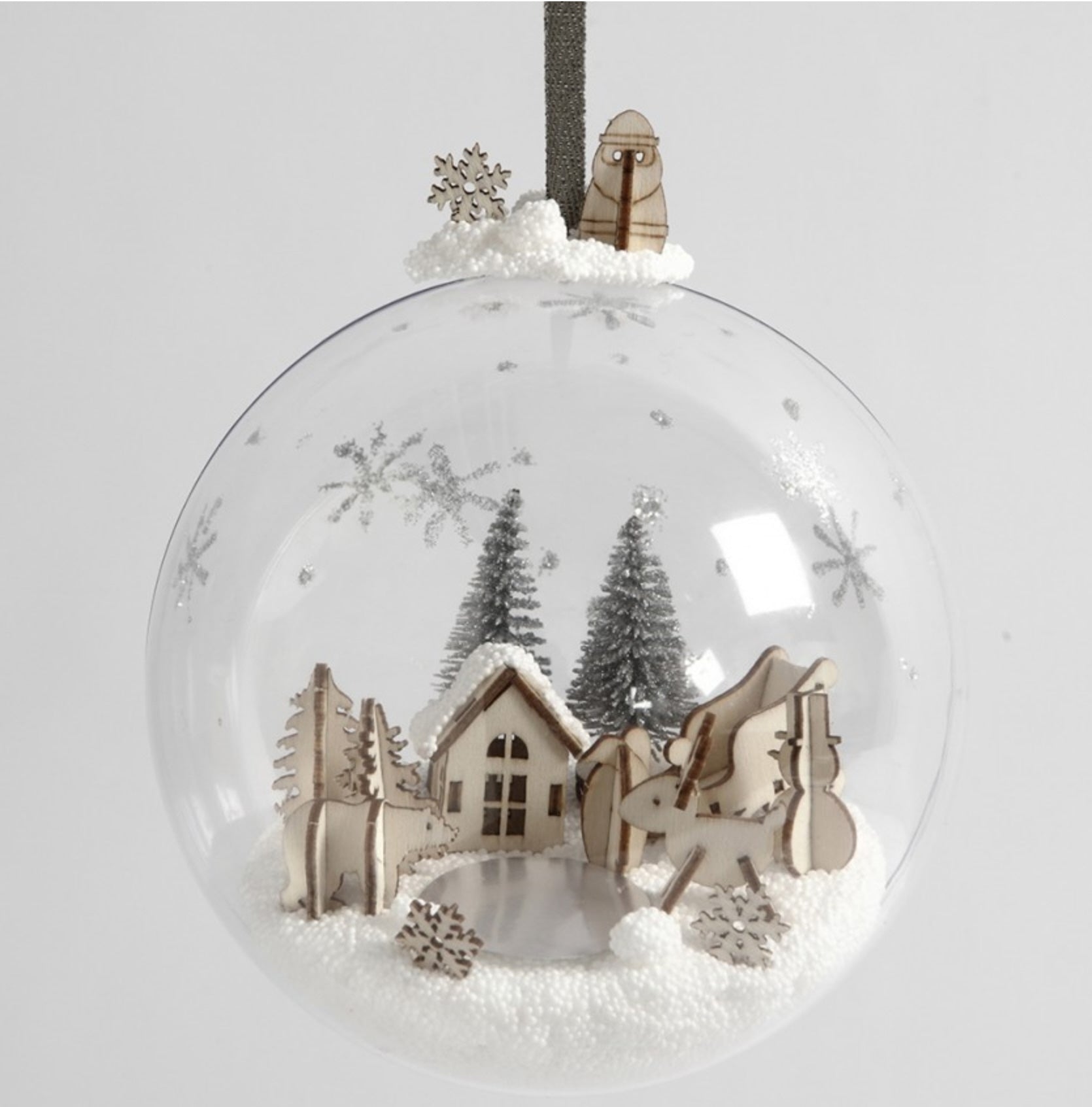 Materialset Kugel-Anhänger Kugeln mit Weihnachtsdekoration