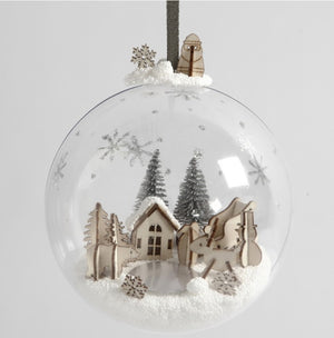 Materialset Kugel-Anhänger Kugeln mit Weihnachtsdekoration