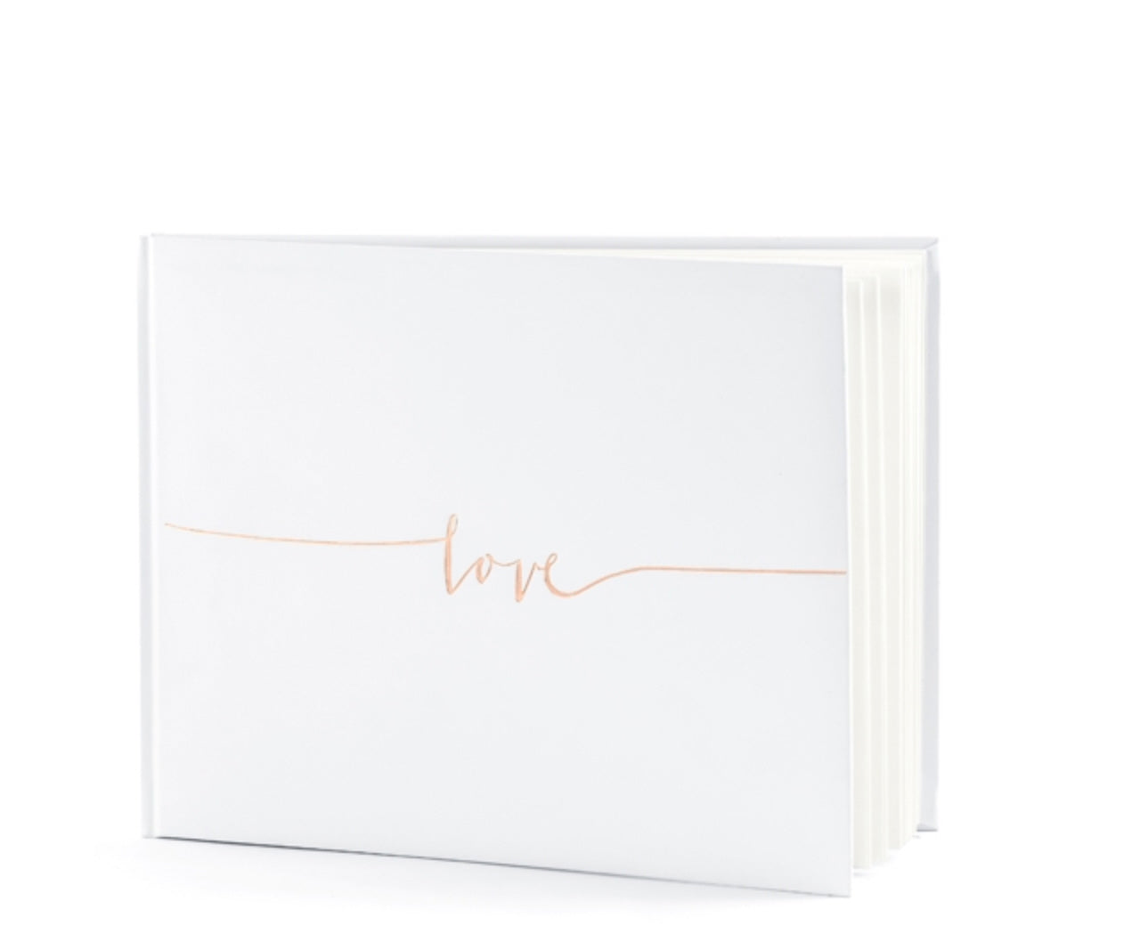 Gästebuch Love Gästebuch Goldfolienprägung 24x18,5cm 22 Blatt
