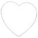Draht Herz Wire Heart Drahtherz Rohling 0,2cm 1 Stück