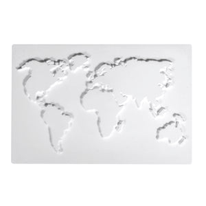 Gießform Weltkarte Kontinente 20x30cm