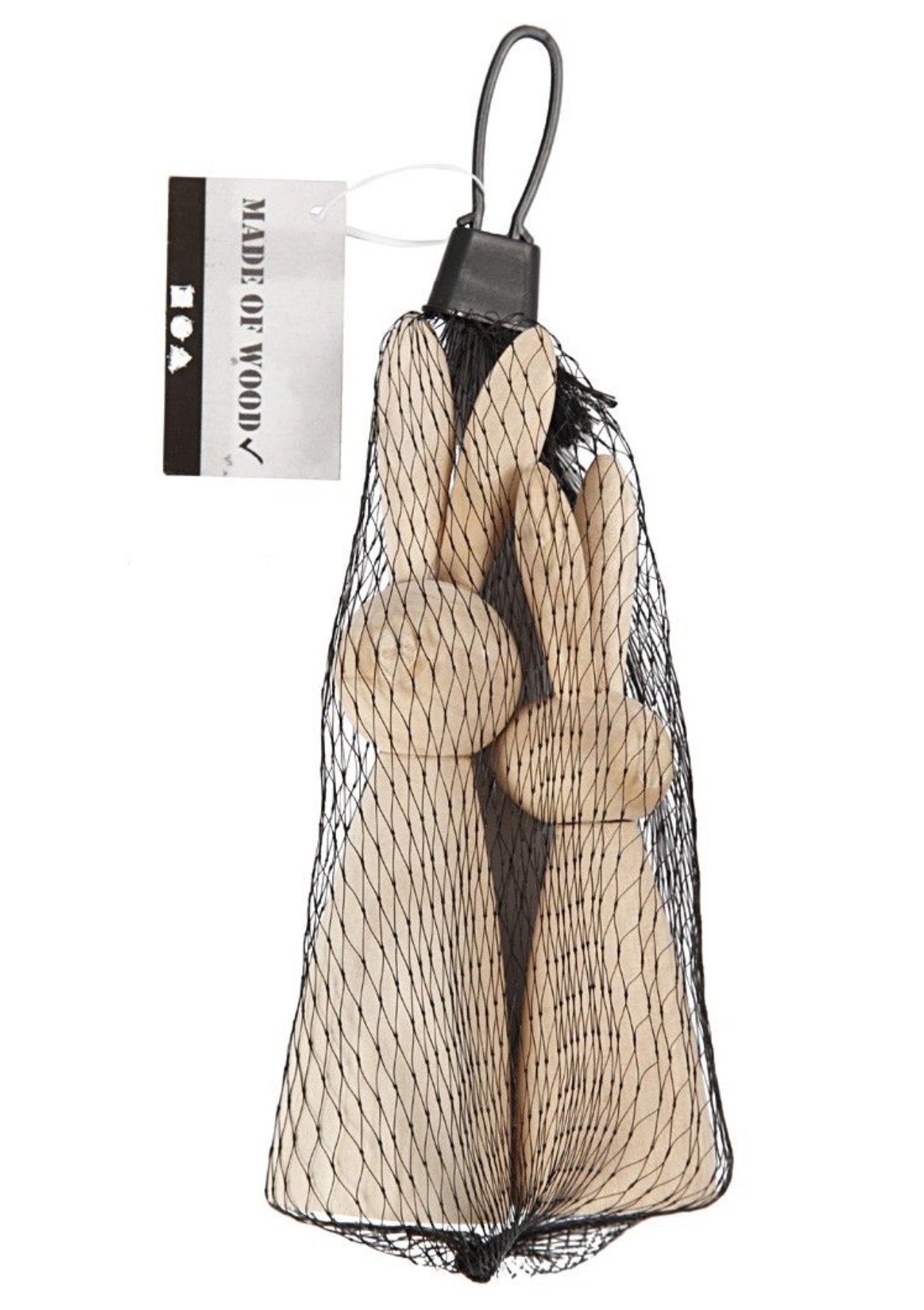 Holzhasen Osterdekoration 2 Stück 12+14cm Holzhase