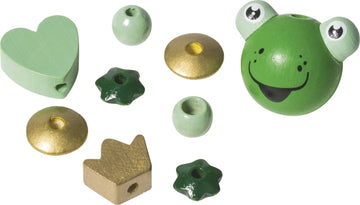 Holzperlen Mix Frosch 9 Stk. FSC 100 %