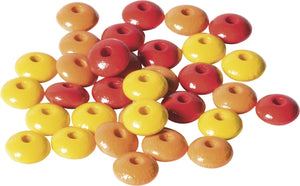 Holzlinsenmix 10mm 33 Stück