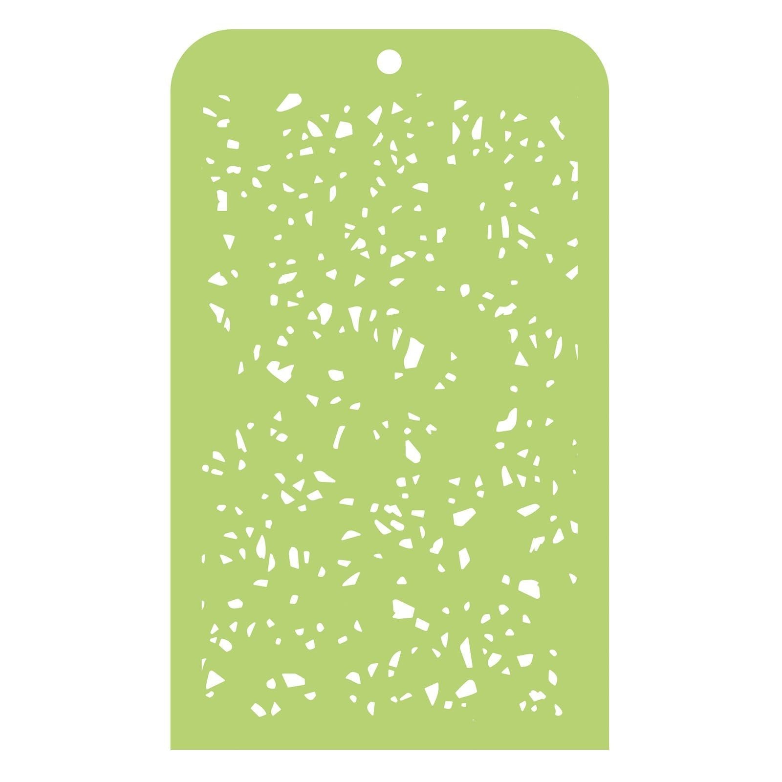 Kaisercraft Designer Vorlage Mini Terrazzo Schablone 14,5x9,5cm