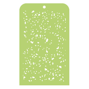 Kaisercraft Designer Vorlage Mini Terrazzo Schablone 14,5x9,5cm