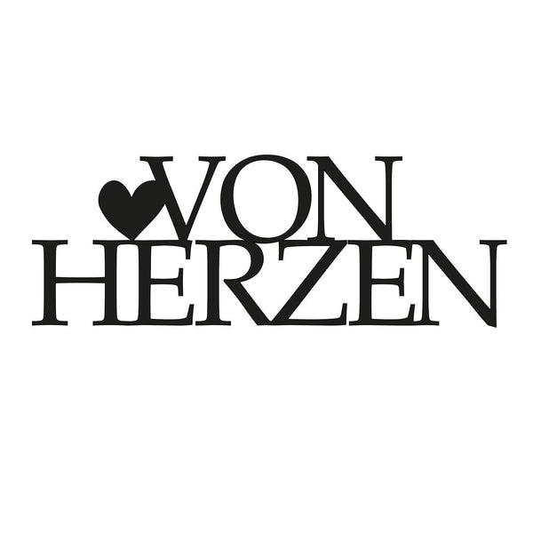 Stanzschablone Von Herzen Cutting Die Schneideschablone 2,8x7,3cm Mundart Stempel