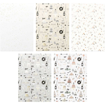 Motivpapier Block Hochzeit 30 Blatt A4